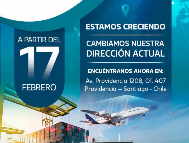 Nueva Direccion BLS Forwarding Chile Ltda. – felicidades!